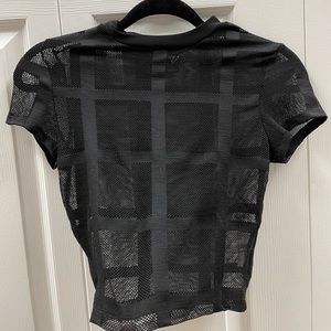 Black Mesh Top